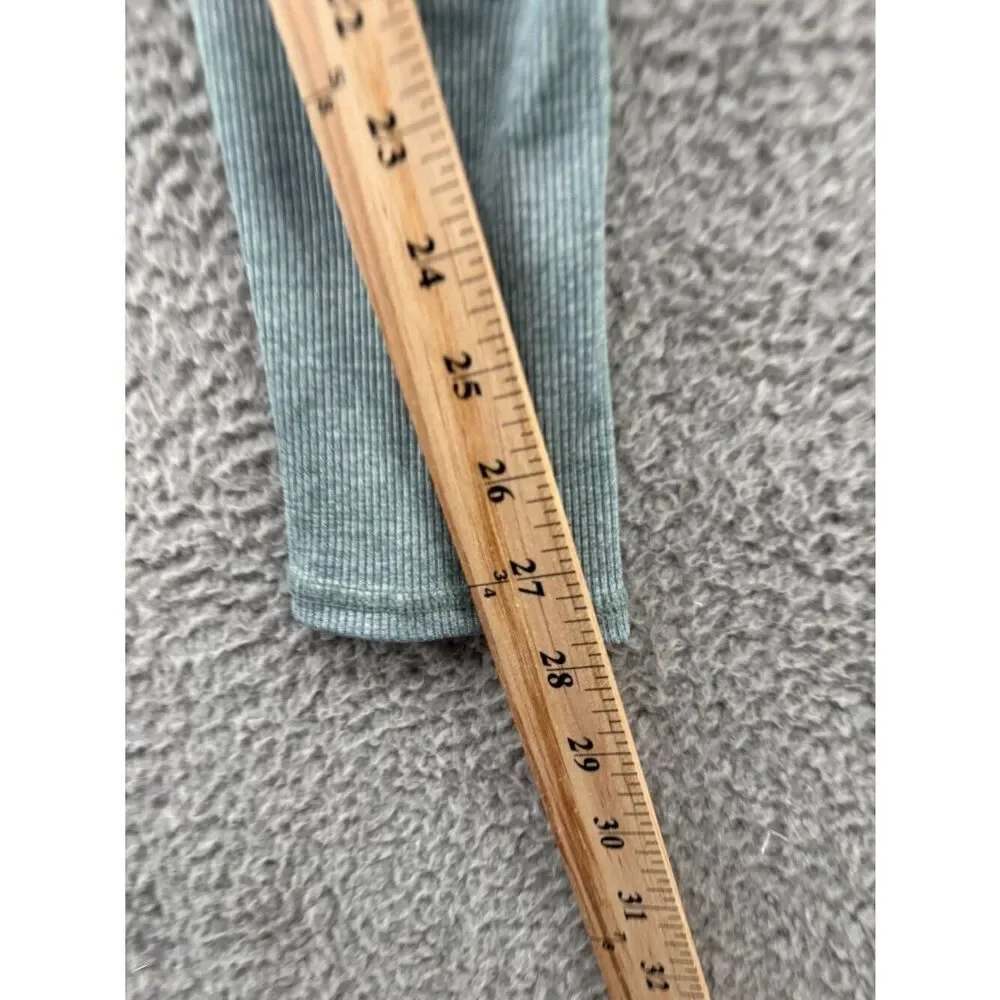 Alo Yoga Alosoft High Waist Lounge Leggings in Seagrass Green, size XS.